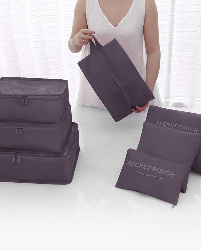 Organizery na pranie podróżne do walizki siatki x6 szt.