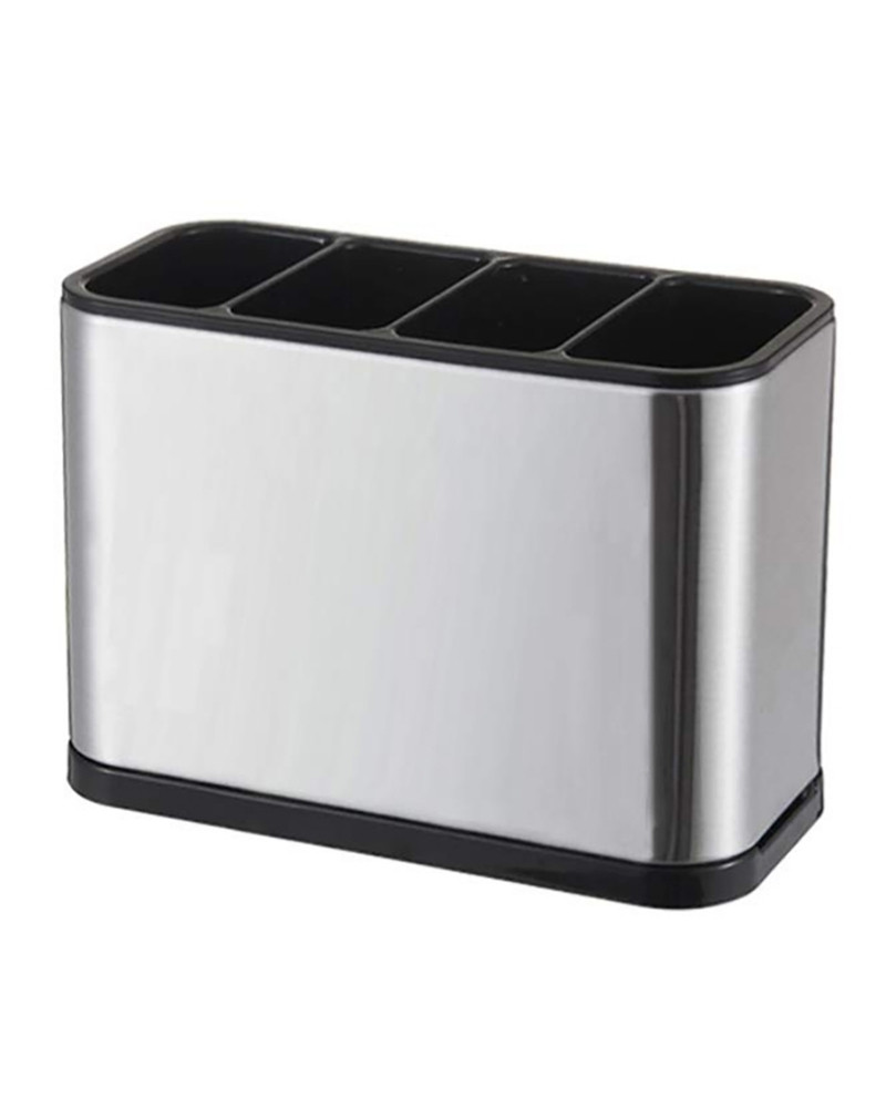 Ociekacz na sztućce stal nierdzewna organizer kuchenny 4 komory tacka