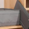 Organizer pojemnik na bieliznę ubrania buty do szuflady szary 28x28