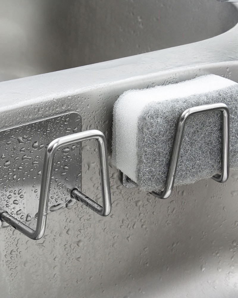 Uchwyt kuchenny na gąbkę do zlewu czarny