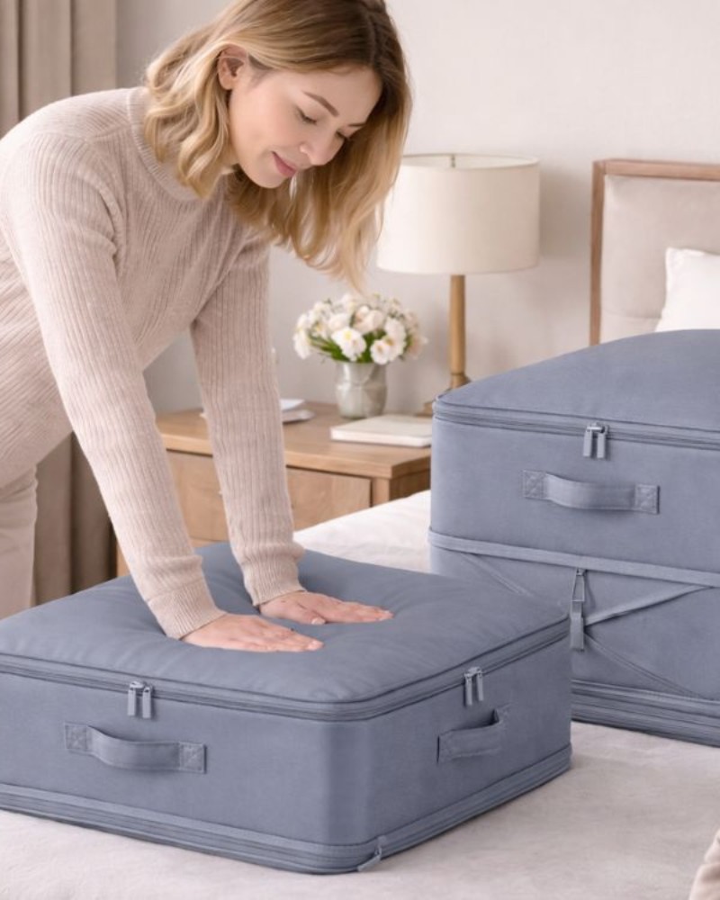 Organizer torba do przechowywania ubrań, piścieli, ręczników 62x53