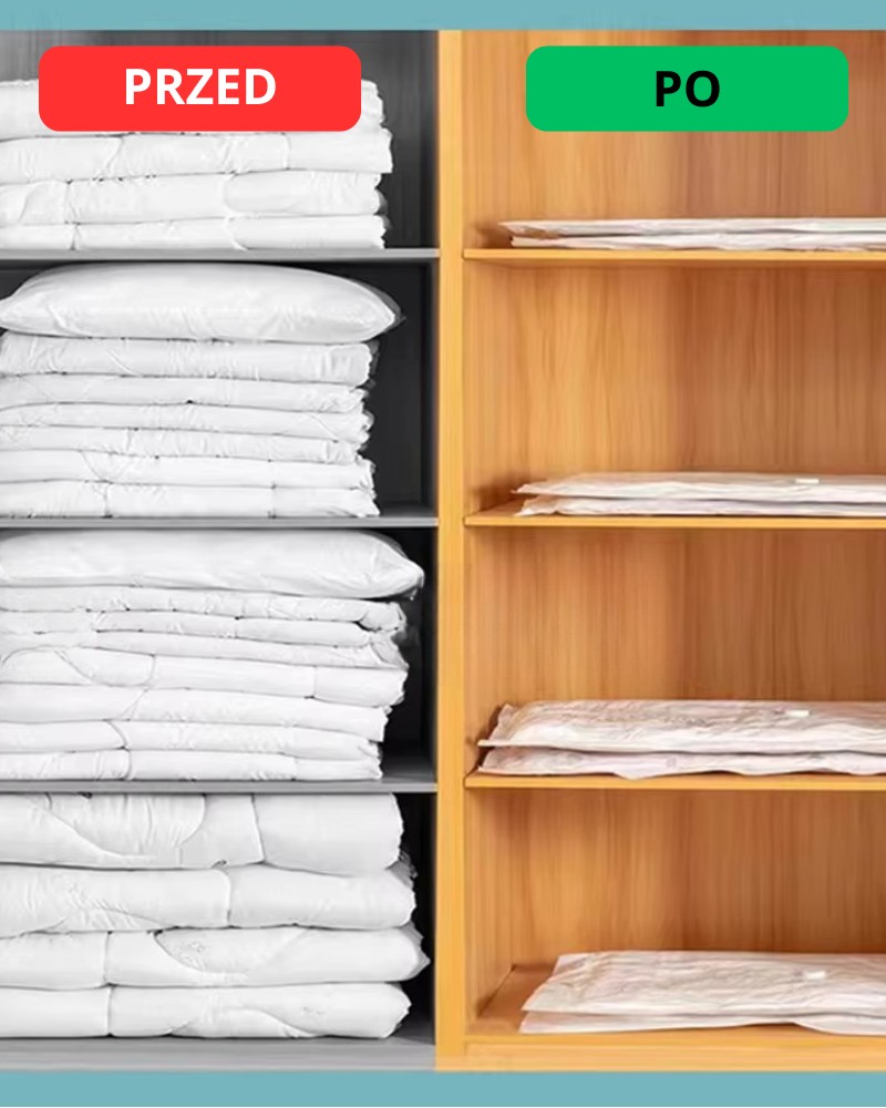 ZESTAW worki próżniowe na ubrania pościel 10 szt.