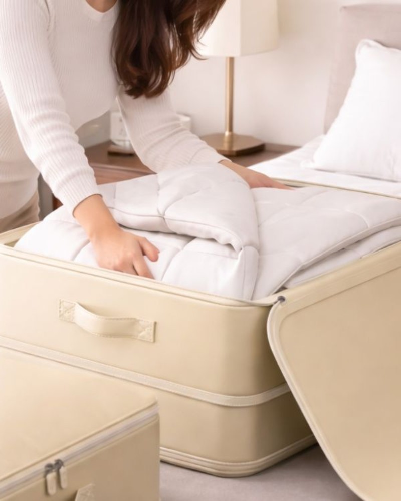 Organizer torba do przechowywania ubrań, piścieli, ręczników 62x53