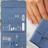 Zestaw do paznokci przybornik manicure pedicure etui cążki 16 elementów