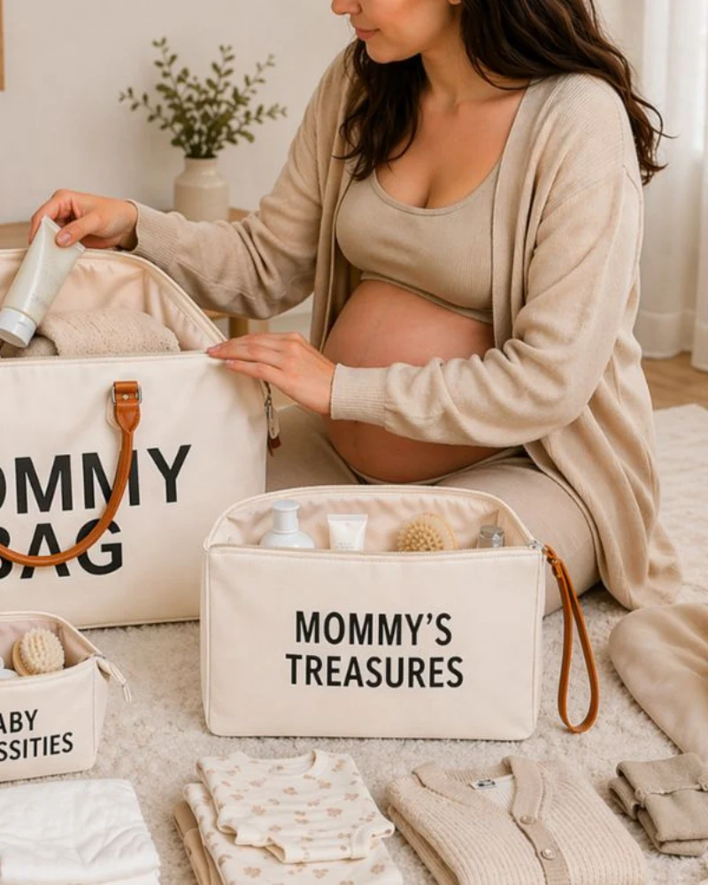 Torba Mommy Bag dla mamy duża zestaw 3w1 torba + organizer + kosmetyczka.webp Torba Mommy Bag dla mamy duża zestaw 3w1 torba + organizer + kosmetyczka