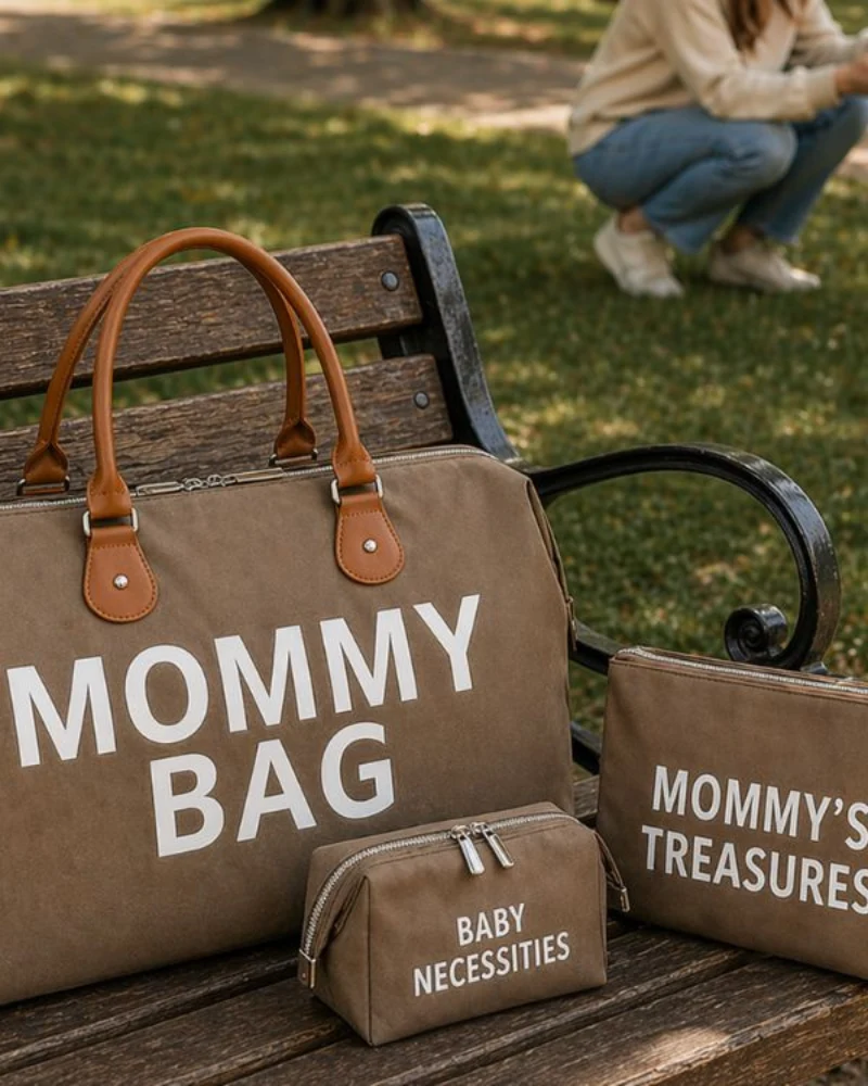 Torba Mommy Bag dla mamy duża zestaw 3w1 torba + organizer + kosmetyczka.webp Torba Mommy Bag dla mamy duża zestaw 3w1 torba + organizer + kosmetyczka
