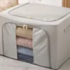 Pojemnik na pościel ubrania zamek stelaż Stackbox wzmocniony jasno szary 40×30