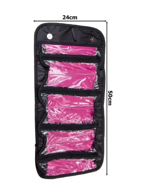 Kosmetyczka organizer na kosmetyki podróżny składany pojemny