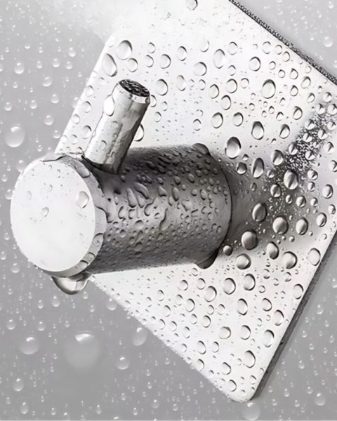 Uchwyty haczyki wieszaki samoprzylepne metalowe 4 szt. bez wiercenia