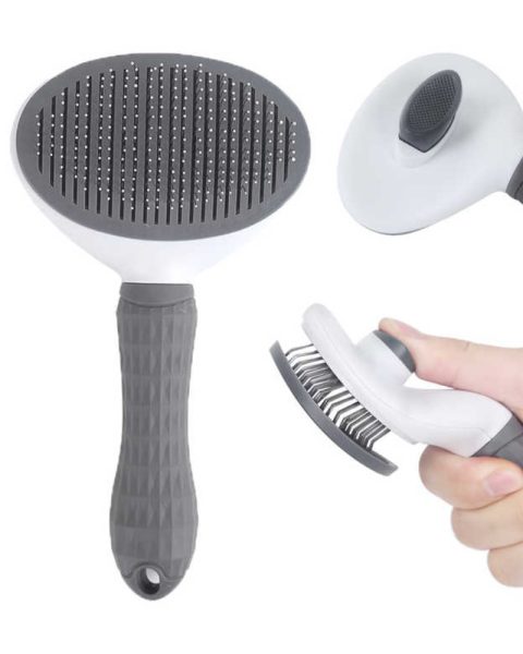 Szczotka samoczyszcząca do sierści psa kota bezpieczna