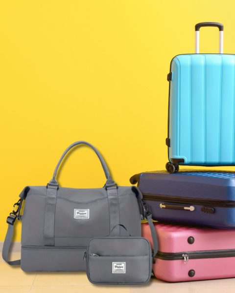 Torba podróżna na bagaż podręczny do walizki z kosmetyczką