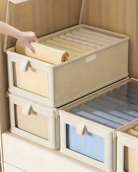 Pojemnik do szafy organizer do przechowywania ubrań zamykany 40x25