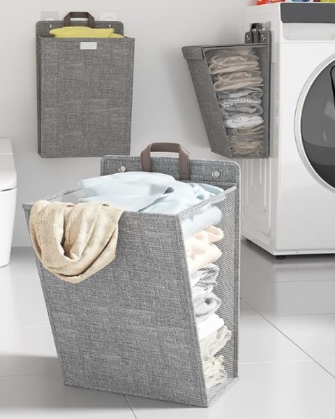 Kosz na pranie pojemny do przymocowania lub postawienia