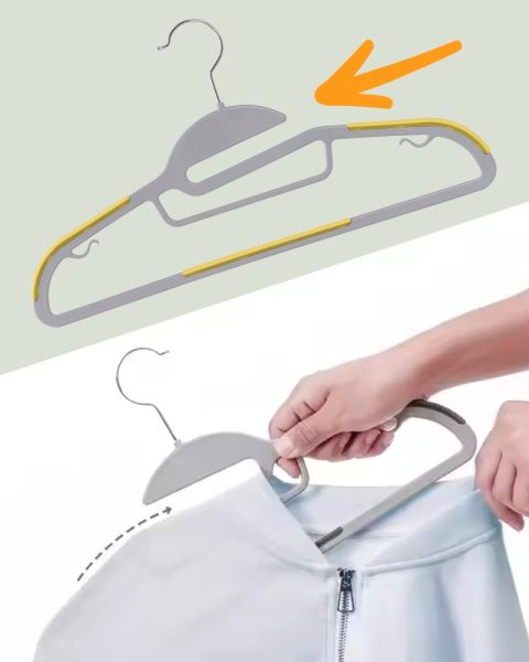 Wieszaki na ubrania antypoślizgowe odzieżowe z nakładką gumową 8+2 GRATIS!