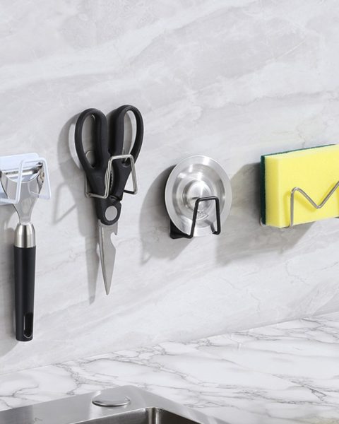 Uchwyt kuchenny na gąbkę do zlewu czarny