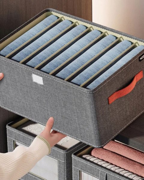 Organizer zamykany do szafy na ubrania spodnie bluzy 40x27