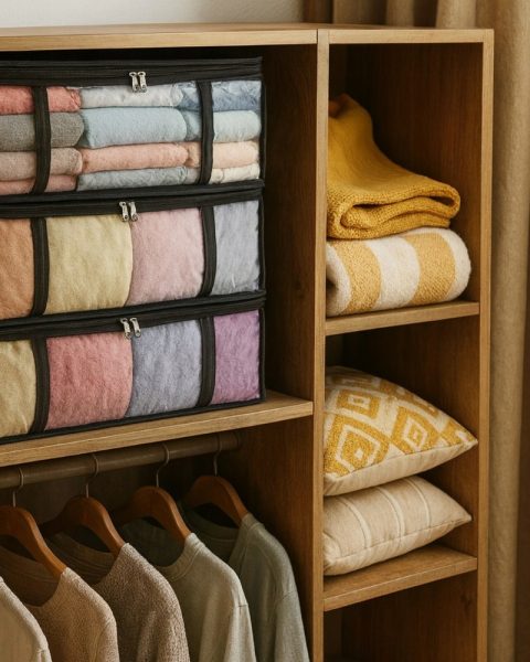 Organizer na ubrania pościel koce XXL 60x45