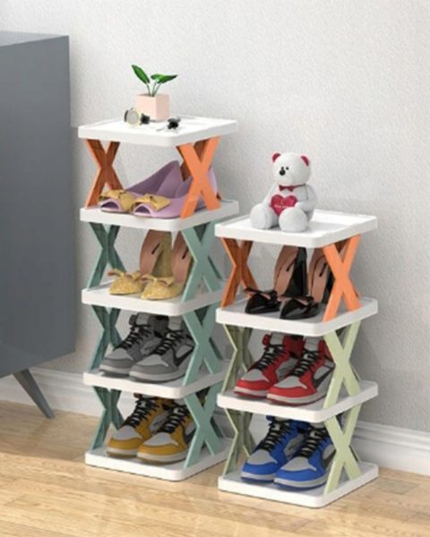 Półka na buty regał składana praktyczny organizer 5 półek