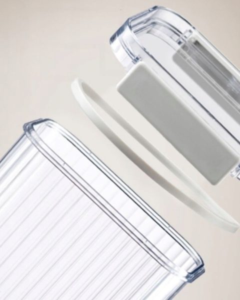 Pojemniki organizery kuchenne na żywność, ryż, kaszę z uszczelką zestaw 7 szt