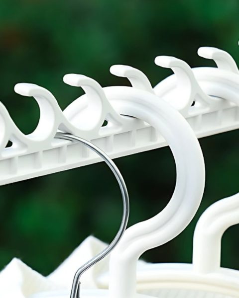 Wieszak do szafy składany wielofunkcyjny organizer na ubrania 16 haczyków