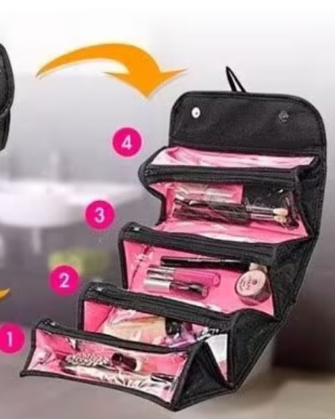 Kosmetyczka organizer na kosmetyki podróżny składany pojemny