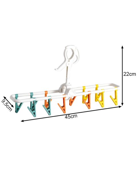 Wieszak suszarka na skarpetki bieliznę ubrania Zestaw + 12 klamerek