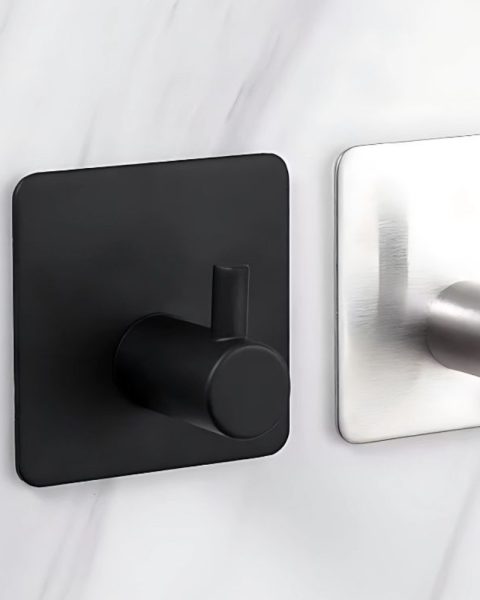 Uchwyty haczyki wieszaki samoprzylepne metalowe 4 szt. bez wiercenia