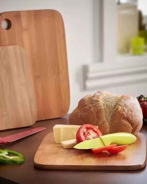 Deski do krojenia bambusowe wytrzymałe Zestaw 3 sztuk