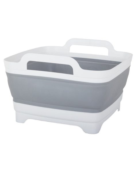 Miska składana silikonowa z korkiem odpływem uchwyt 8 L