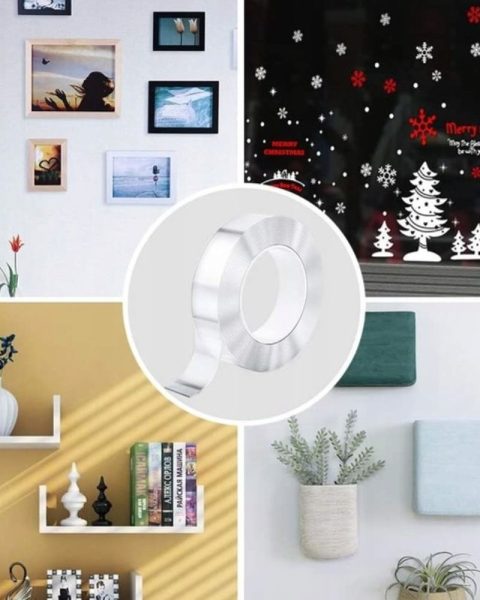 Dwustronna taśma nano wielokrotnego użytku mocna 3m