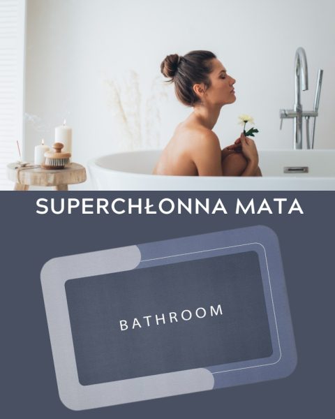 Mata dywanik łazienkowy szybkoschnący