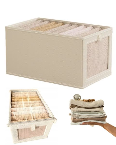 Pojemnik do szafy organizer do przechowywania ubrań zamykany 40x25