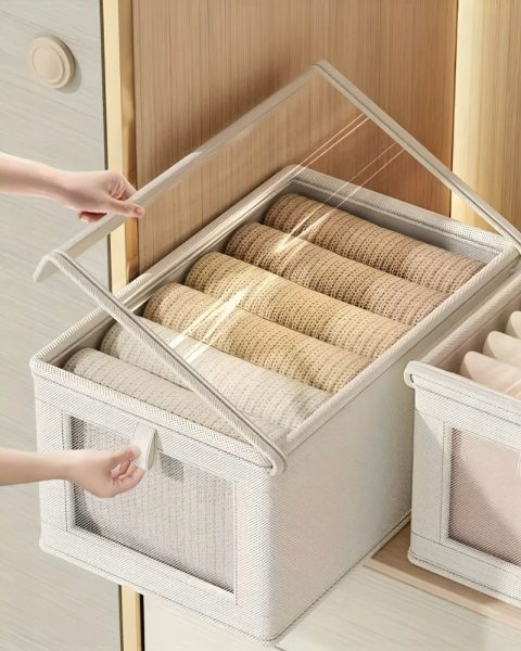 Pojemnik do szafy organizer do przechowywania ubrań zamykany 40x25