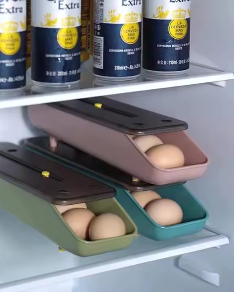 Organizer pojemnik na jajka organizer do lodówki podajnik na 6-8 jajek