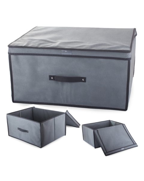 Pojemnik pudełko organizer do szafy na odzież pościel ręczniki zamykany 60x45