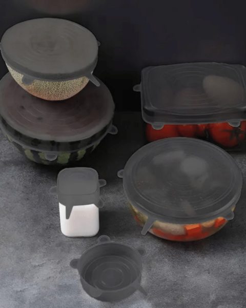 Pokrywki silikonowe uniwersalne na garnek 6 szt.