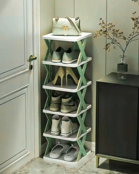 Półka na buty regał składana praktyczny organizer 5 półek