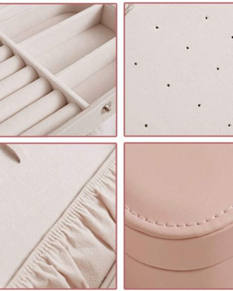 Szkatułka kuferek organizer na biżuterię podróżna 10 cm x 10 cm