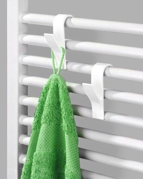 Wieszak haczyk na grzejnik kaloryfer łazienkowy 2 szt.