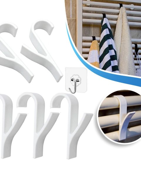 Wieszak haczyk na grzejnik kaloryfer łazienkowy 2 szt.