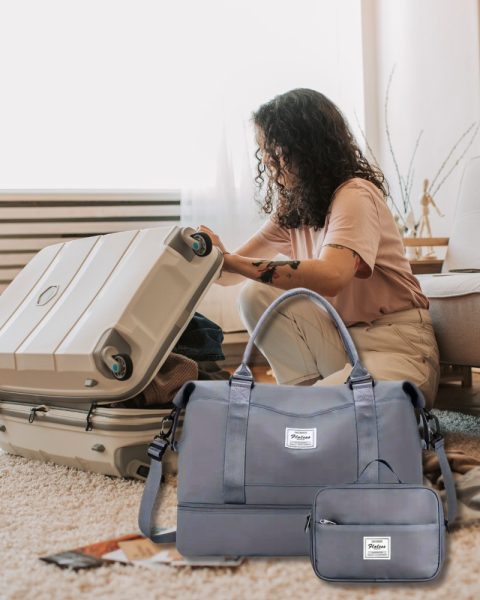 Torba podróżna na bagaż podręczny do walizki z kosmetyczką