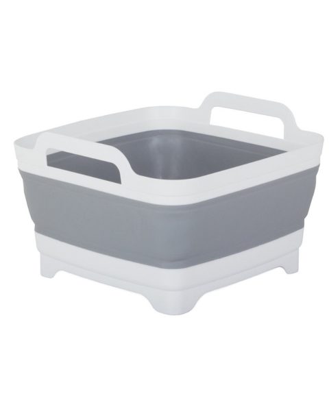 Miska składana silikonowa z korkiem odpływem uchwyt 8 L