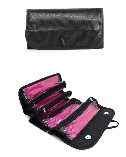 Kosmetyczka organizer na kosmetyki podróżny składany pojemny