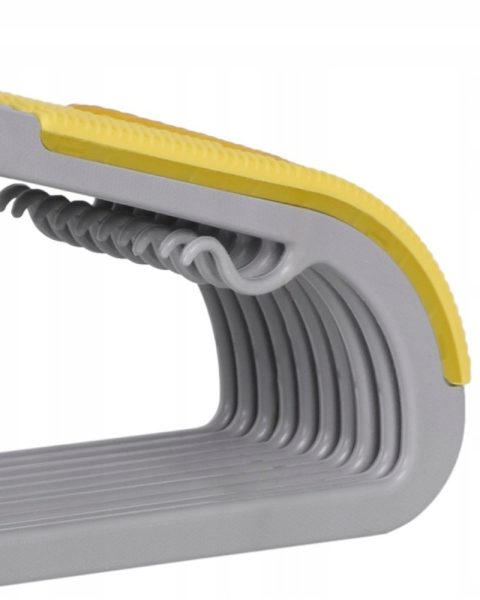 Wieszaki na ubrania antypoślizgowe odzieżowe z nakładką gumową 8+2 GRATIS!