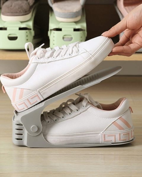 Stojak organizer na buty do szafy czarny ZESTAW x5