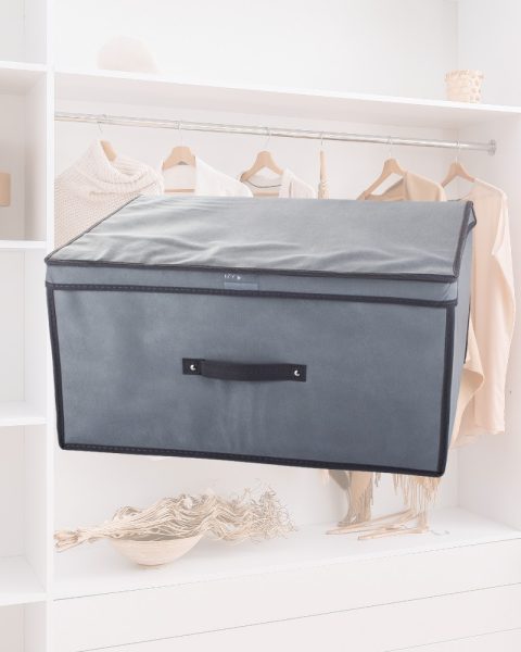 Pojemnik pudełko organizer do szafy na odzież pościel ręczniki zamykany 60x45