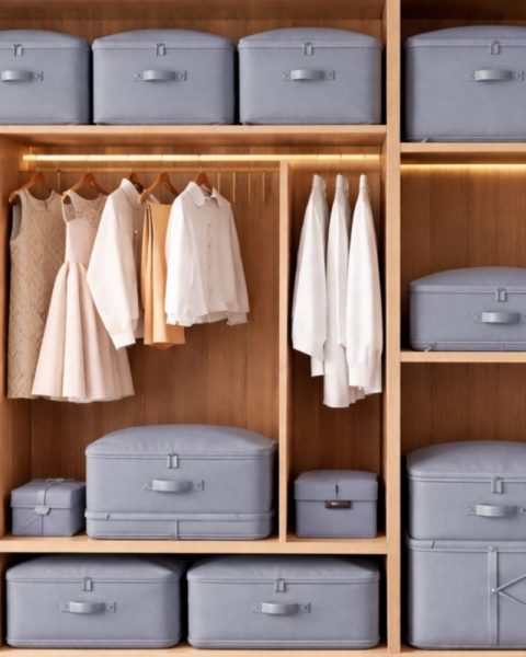 Organizer torba do przechowywania ubrań, piścieli, ręczników 62x53