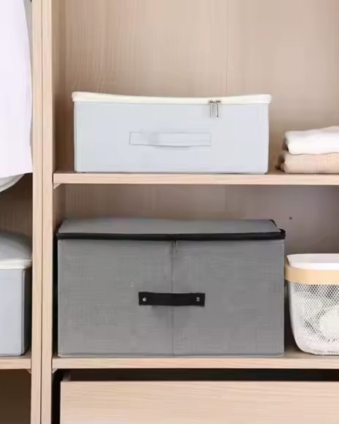 Pojemnik pudełko organizer do szafy na odzież pościel ręczniki zamykany 60x45