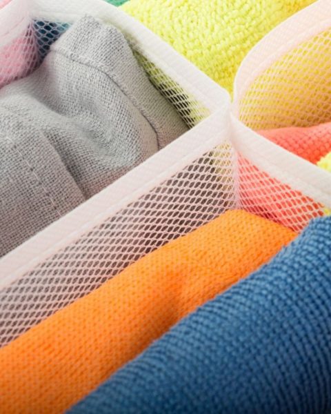 Organizer na ubrania bieliznę do szuflady szafy garderoby 8 przegródek 32x32 cm