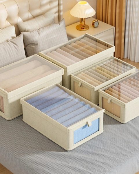 Pojemnik do szafy organizer do przechowywania ubrań zamykany 40x25